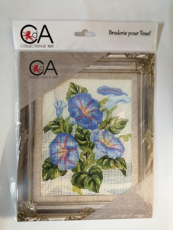 Collection d’art ricamo per tutti immagine prestampata di Fiori azzurri